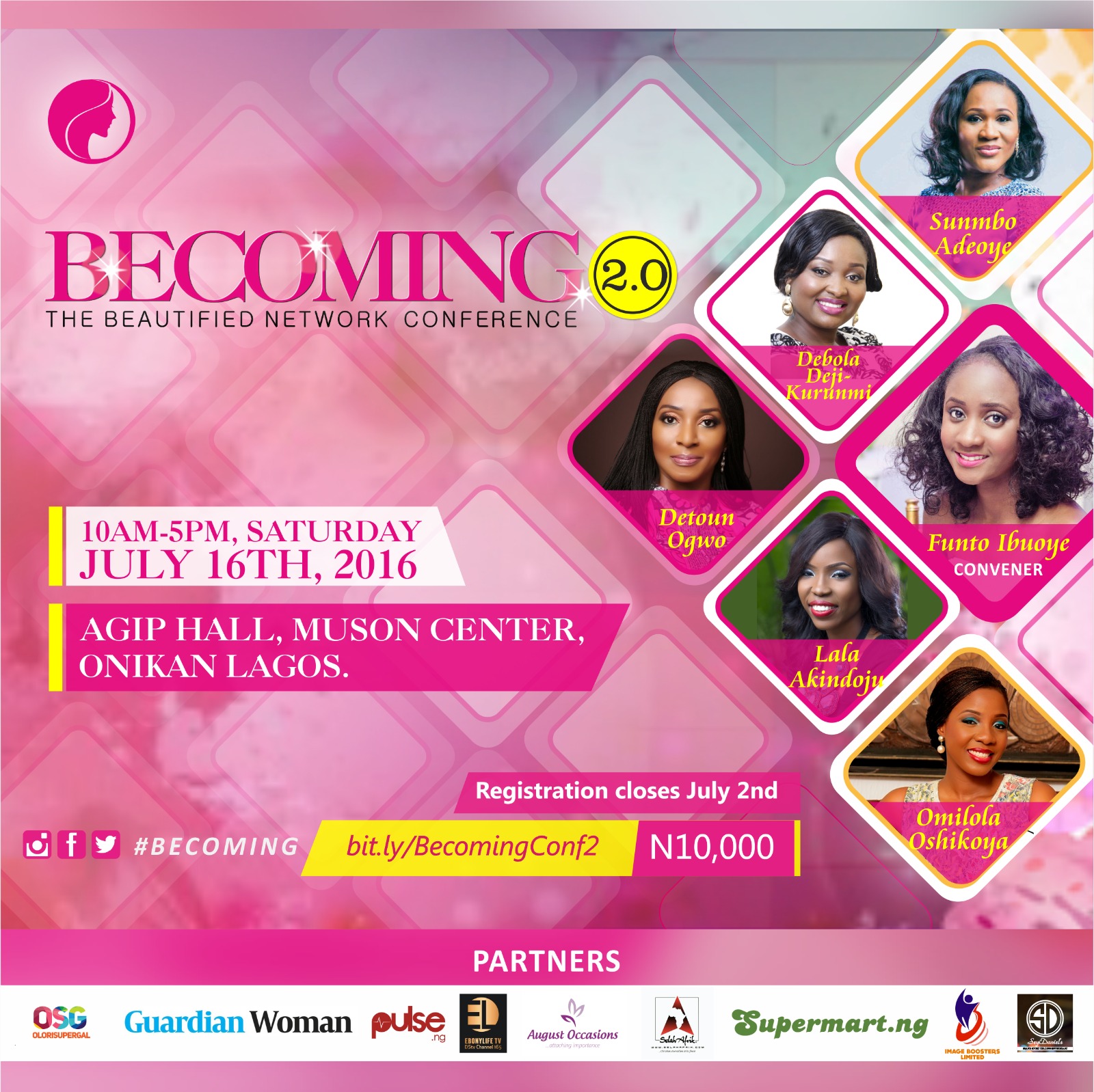 Detoun Ogwo, Lala Akindoju and others for Becoming Conference 2016 ...