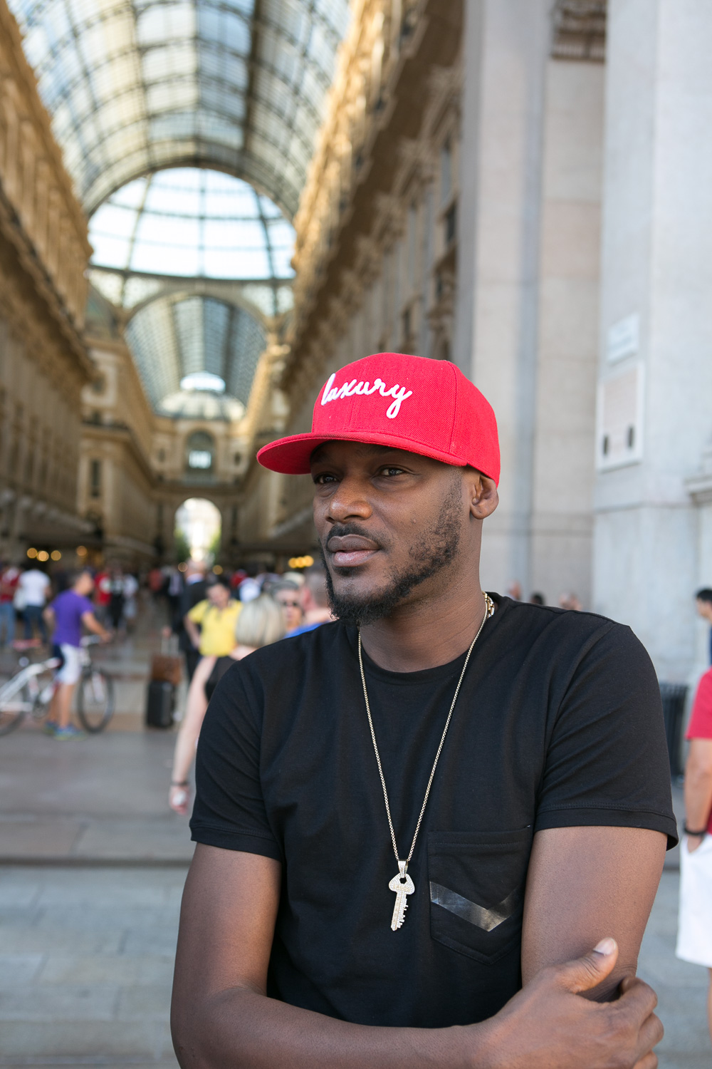 2Baba spotted Milan