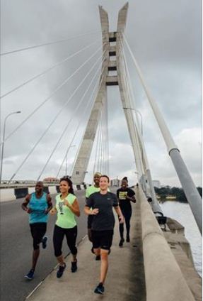 mark Zuckerberg on Ikoyi Bridge