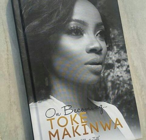 Toke Makinwa's on becoming book cover