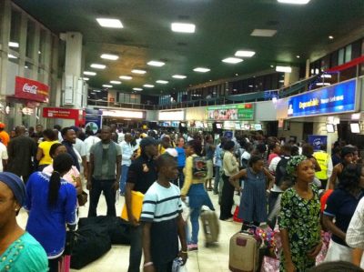 Long Queues at Nigerian Airports