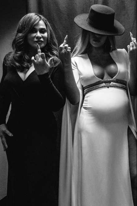 Beyonce and mother Tina at the Grammys afterparty