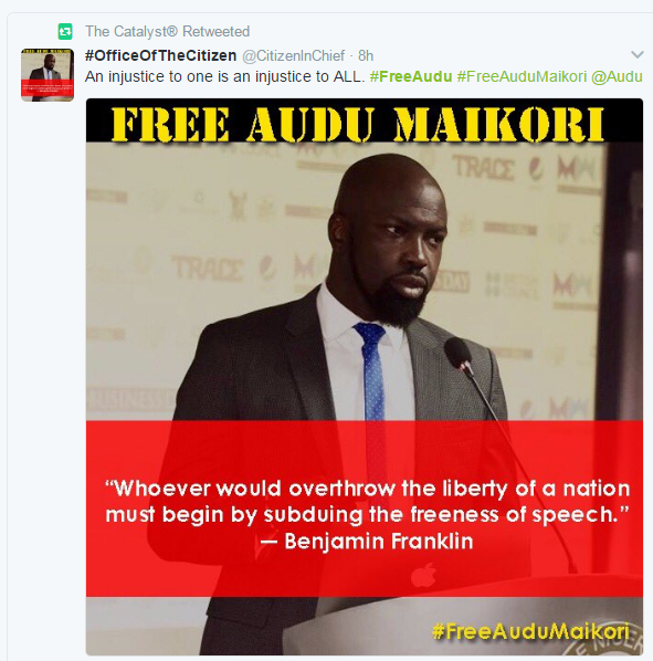 #freeaudu hashtag on Twitter