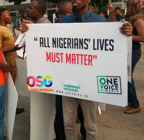 One Voice Nigeria Protest