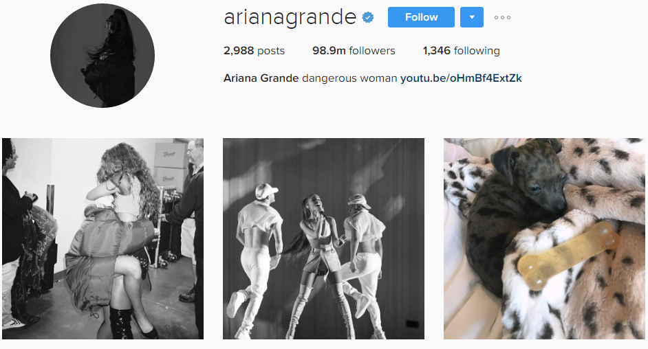 Ariana Grande Instragram