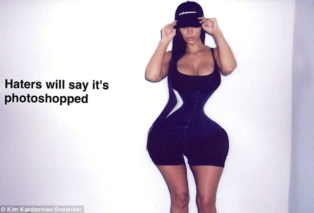 'Haters Will Say It's Photoshopped': Kim Kardashian Posts Funny Snapchat Photo of Figure