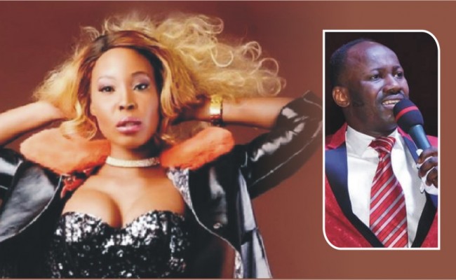 Stephanie Otobo and Apostle Suleman in one picture