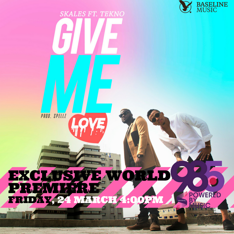 Skales Feat. Tekno - "Give Me Love" art cover