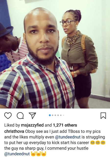 Between T-Boss’ Brother And Tunde Ednut On Instagram