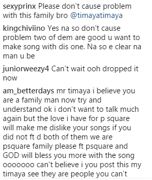 Fans Blasts Timaya For Featuring Only Paul Of Psquare