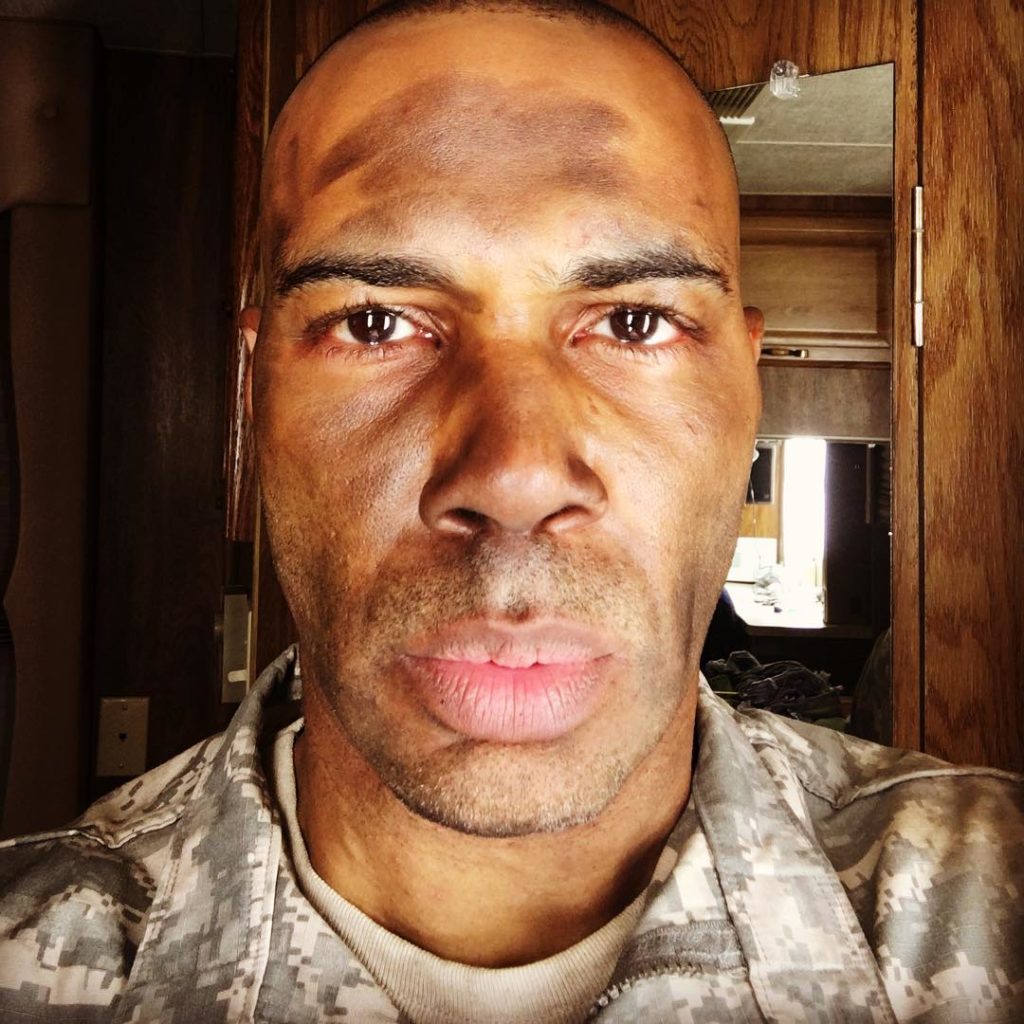 Omari Hardwick goes Bald for an upcoming movie