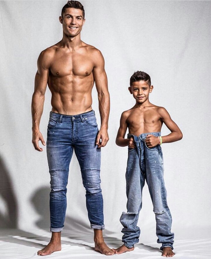 Cristiano Ronaldo Launches Denim Collection With Son Junior - OloriSuperGal