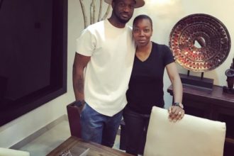 Peter Okoye and his new manager - OLORISUPERGAL
