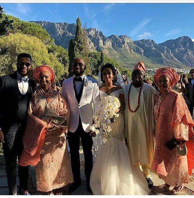 BANKY W AND ADEUSA WEDDING IN CAPETOWN