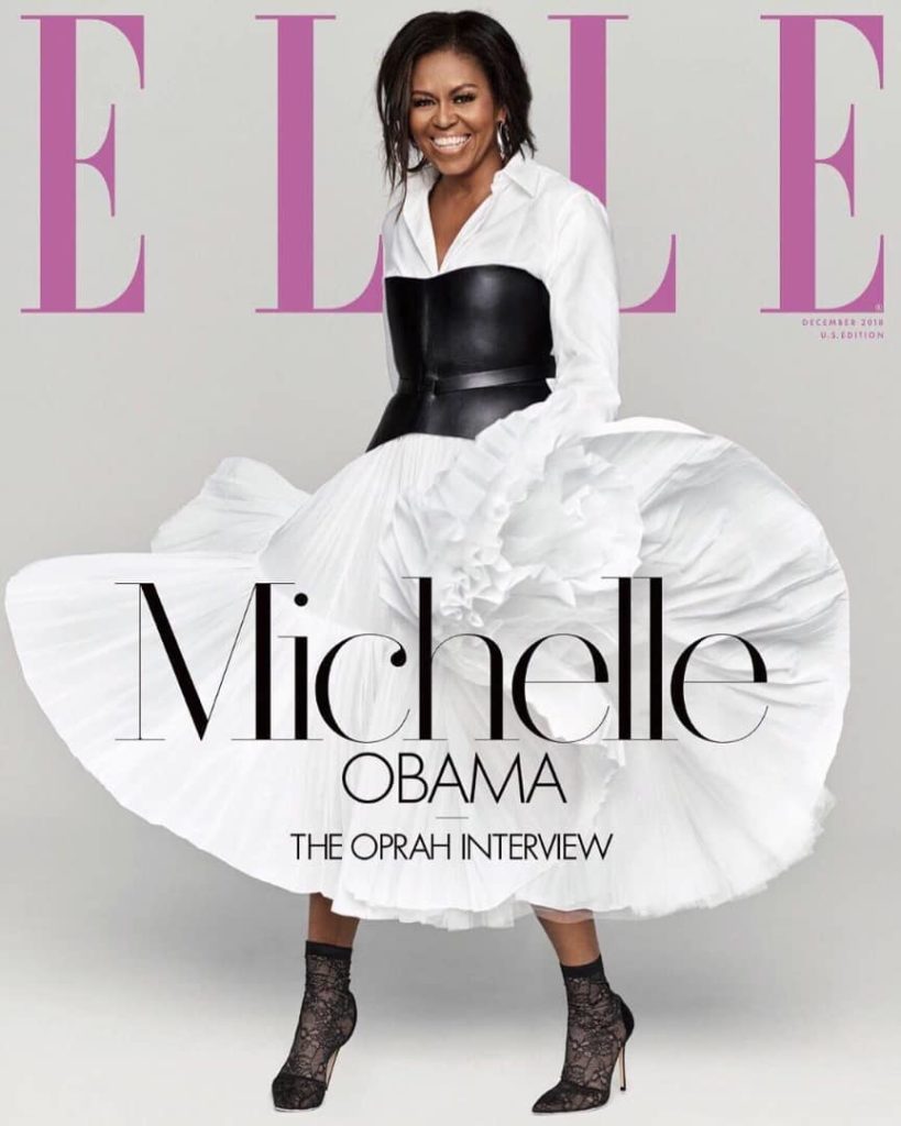 Michelle Obama on the cover of ELLE USA cover
