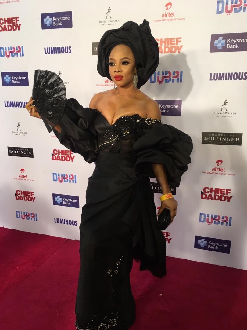 Celebrities steps out in style and a little extra for the grand premiere of Chief Daddy Movie