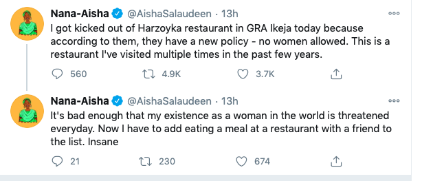 CNN Journalist Calls Out Popular Lagos Restaurant For Kicking Her Out