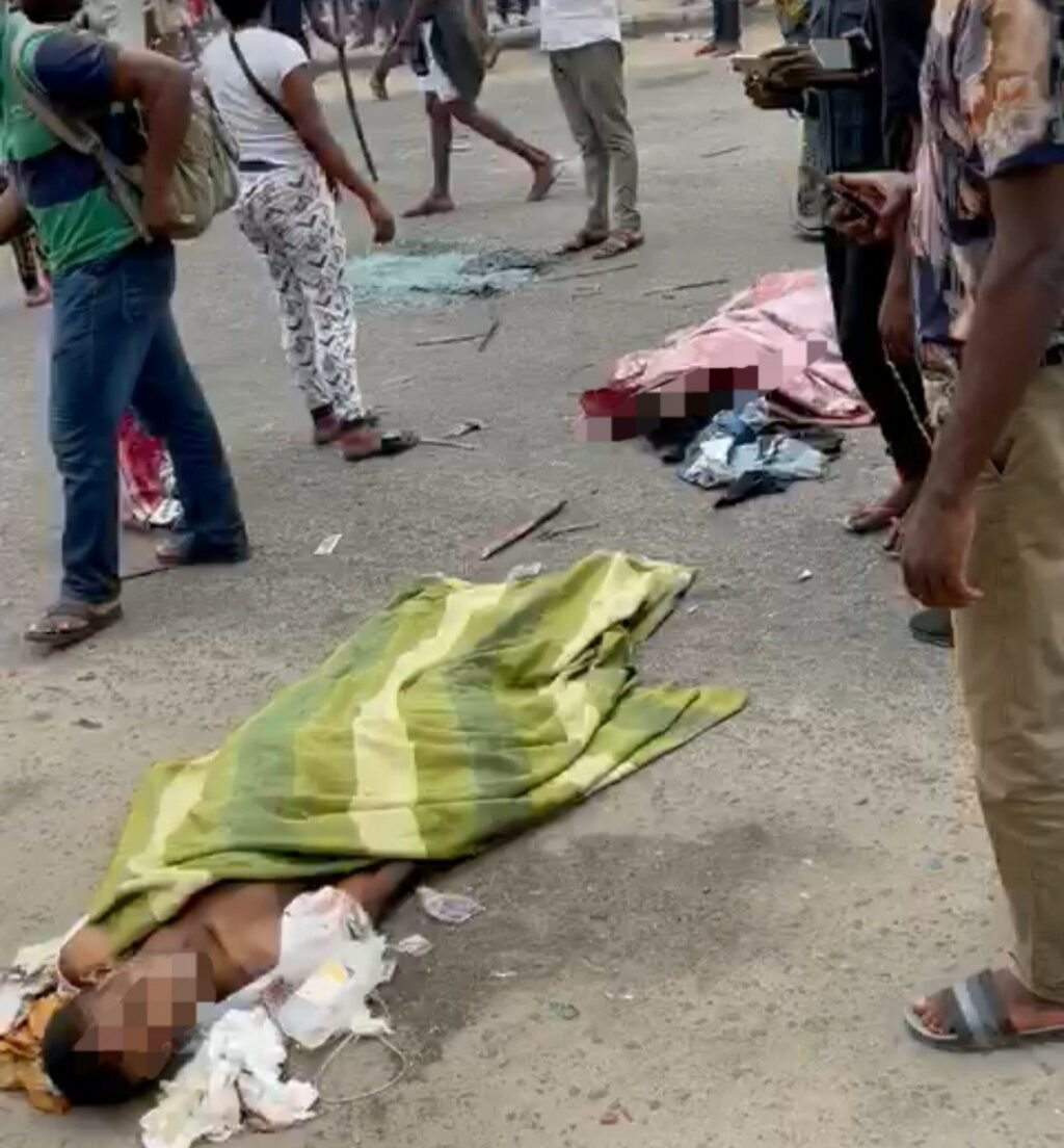 Area Boys In Ajah Go On Rampage After A Truck Hit 2-Young-Men