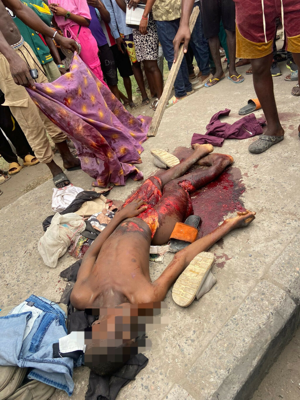 Area Boys In Ajah Go On Rampage After A Truck Hit 2-Young-Men