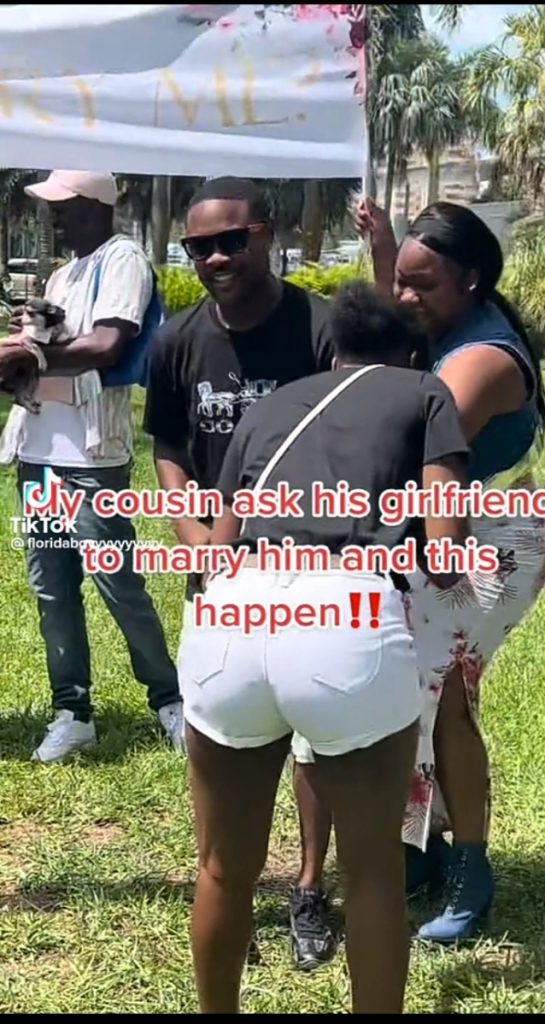 Lady collapsed After Her Man Proposed To Her