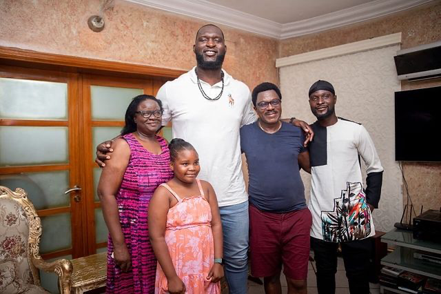 WWE Star, Omos Visits Family In Lagos 15 Years After Travelling