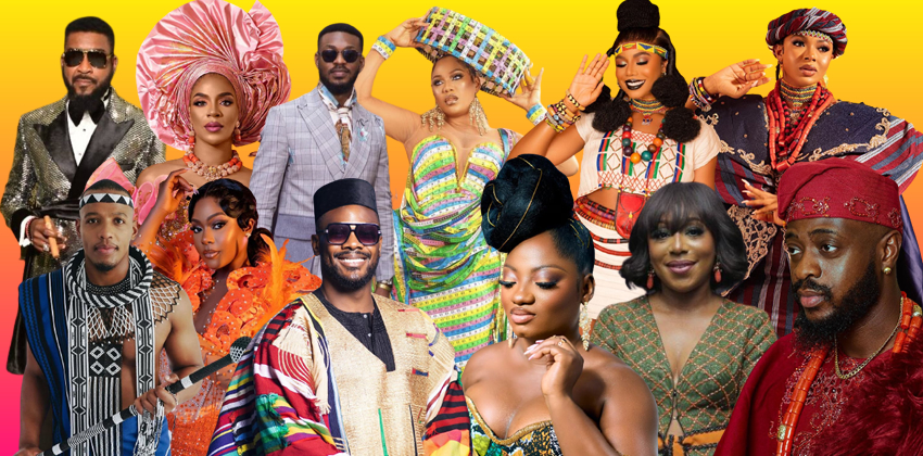 Photo Collage from the  Ninth Edition of Africa Magic Viewers Choice Awards Cultural Night
