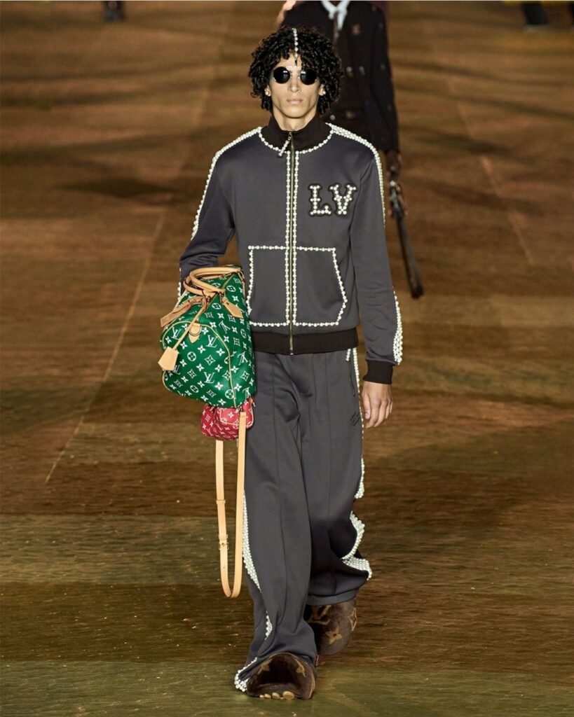 LeBron & Savannah at the Louis Vuitton Spring 2024 Menswear Show Paris