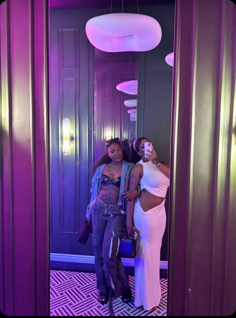 Angel and Ilebaye at their hangout | Photo Credit: Angel on Snapchat