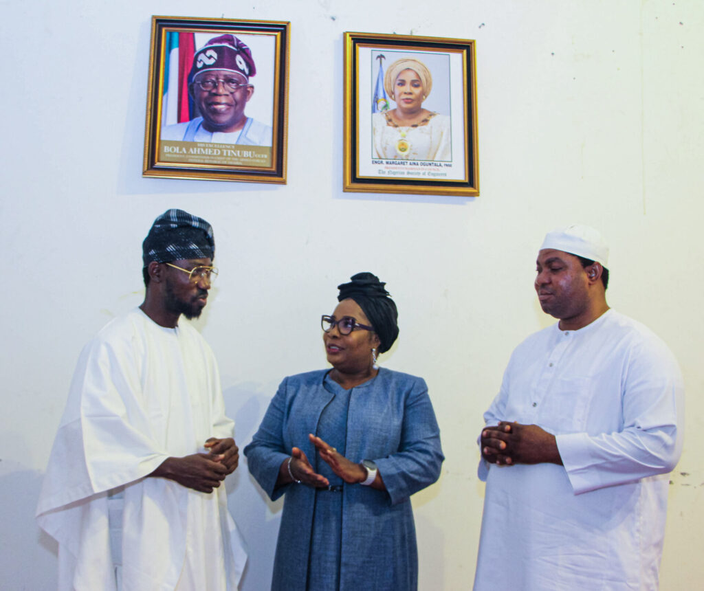 L-R Ayeni Adekunle, Chief Executive Officer, BHM, Engineer Margaret Aina Oguntala FNSE, President, Nigerian Society of Engineers (NSE) and Engr. Dr. Aluya Dauda Okodugha FNSE, NSE Vice President for Professional Development,  during BHM’s courtesy visit to the NSE and the MOU Signing event on February 6, 2025 at the NSE Lagos Liaison office in Victoria Island, Lagos.