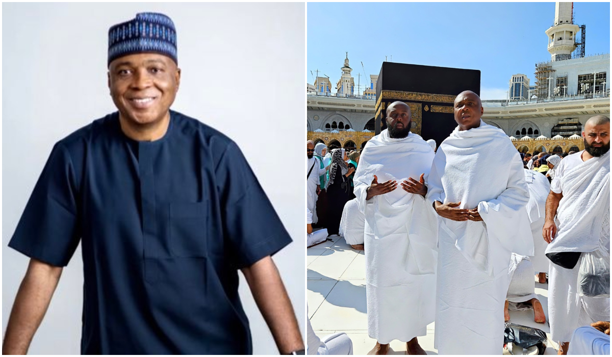 Bukola Saraki and his son Seni - Olorisupergalmedia