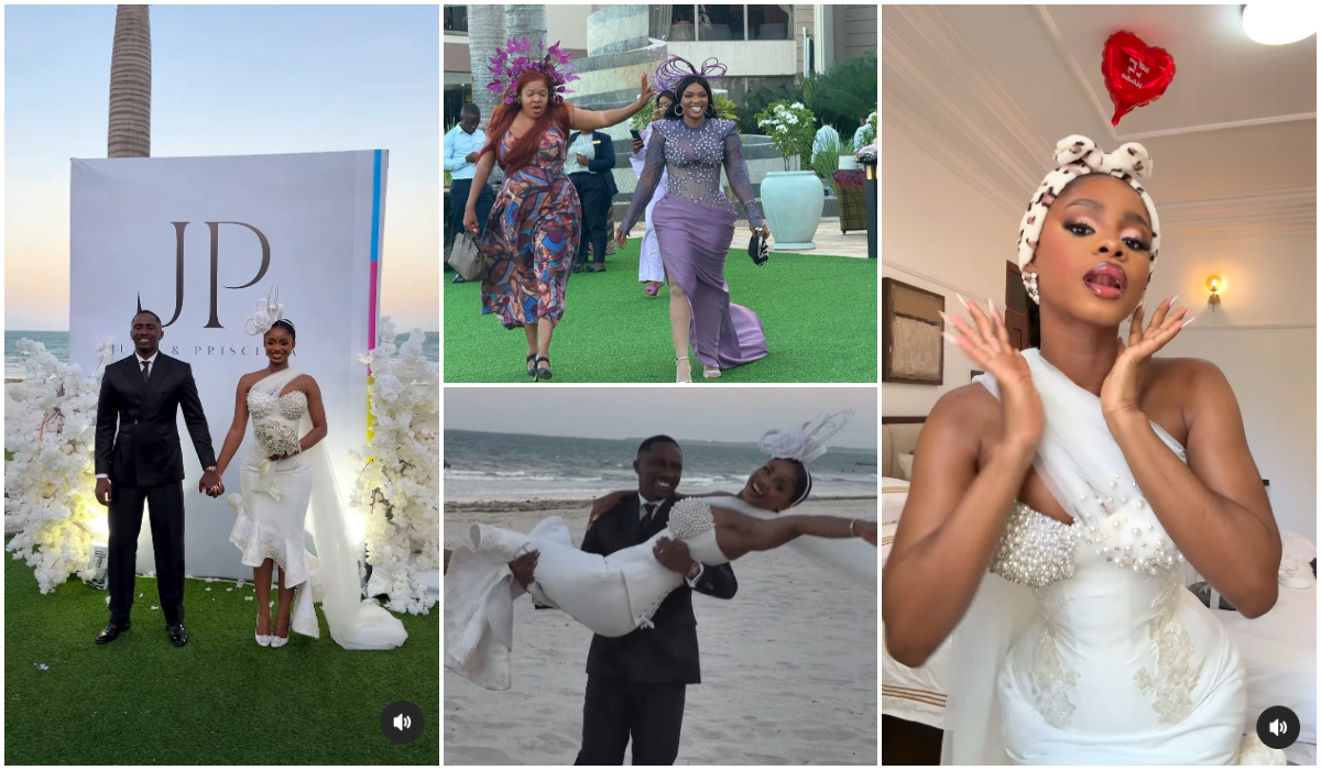 “2 Down 4 More to Go”: Clips From Priscilla Ojo’s Lavish Court Wedding Goes Viral, Fans Go Gaga