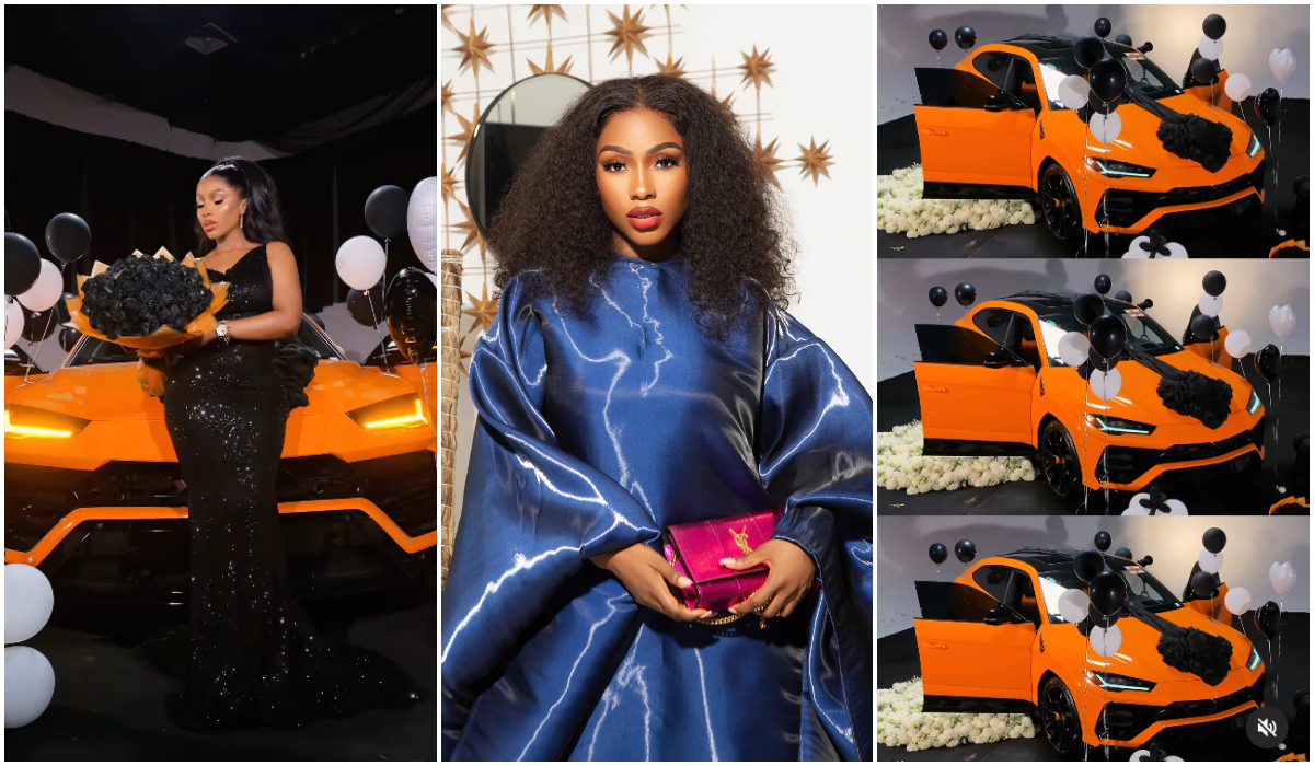 Mercy Eke unveils her lambo - Olorisupergalmedia