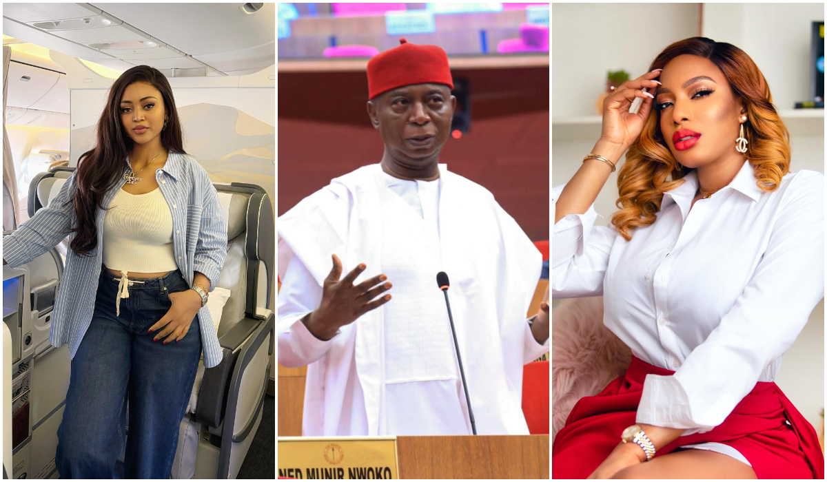 Regina Daniels, Ned Nwoko and Chika Ike - Olorisupergalmedia