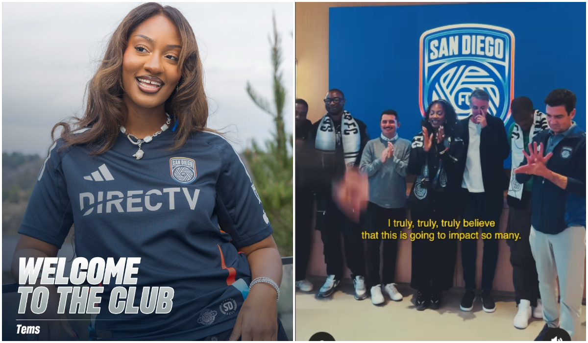 Tems Joins San Diego FC as a Co-owner Week After Winning Grammys, Fans React