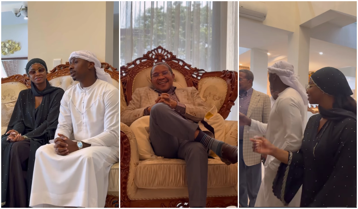 Juma Jux and Priscilla Visit Former Tanzanian President Jakaya Kikwete, Eat Iftar Together, Clip Trends