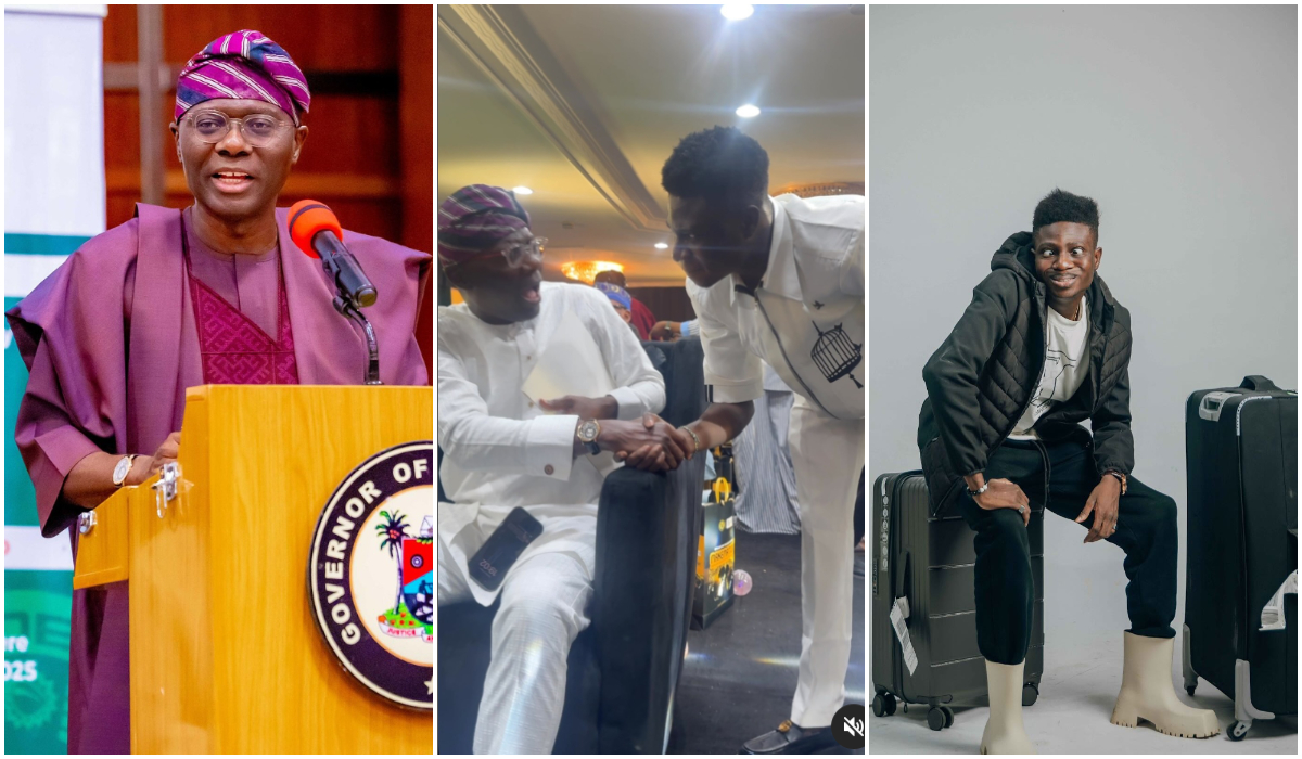 Comedian Remote Meets Governor Sanwo-Olu, Tells Him About a Dream He Had About Him, Video Trends