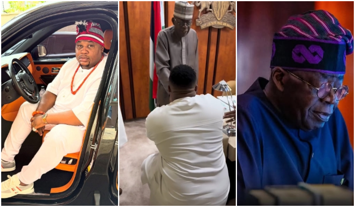 Cubana Chiefpriest Sparks Reactions After Greeting President Tinubu In Trending Video