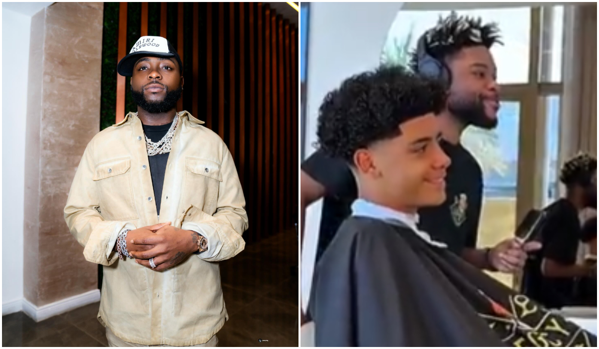 Video of Cristiano Ronaldo’s Son Vibing to Davido’s “With You” While Having a Haircut Trends