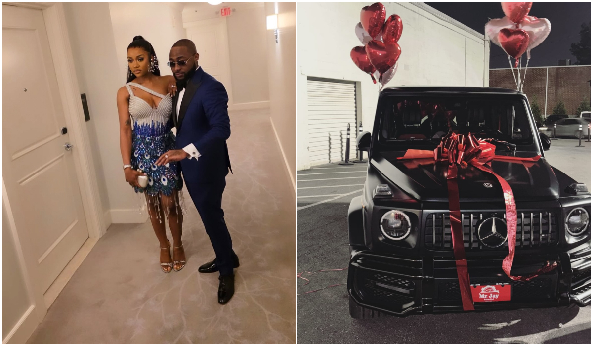 Davido Gifts Chioma N300m G-Wagon On Her 30th Birthday, Clips From The Unveiling Emerges