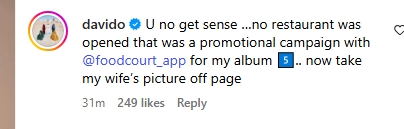 U No Get Sense - Davido Claps Back At Sarah Martins Over Comments About Chioma