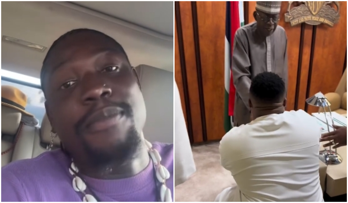 Verydarkman Reacts To Davido, Cubana Chief Priest Meeting With President Tinubu