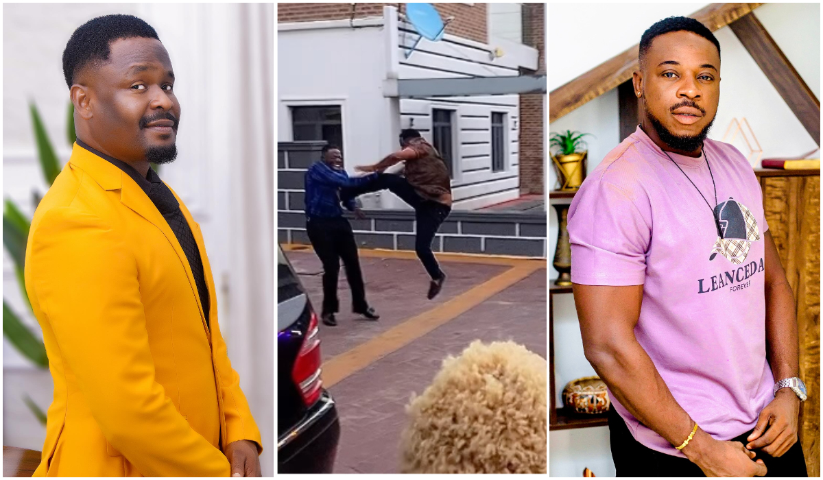 Zubby Micheal kicks colleague, Godwin Nnadiekwe - Olorisupergalmedia