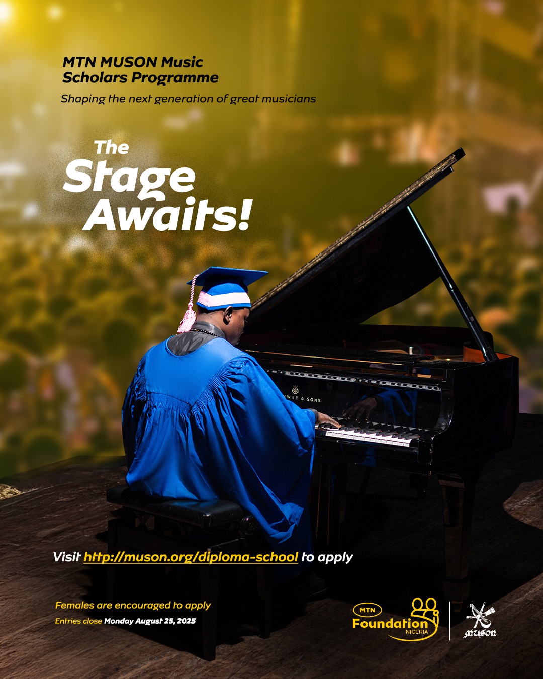 MTN Foundation, MUSON Announce Call For Applications For 2025/2026 Music Scholars Programme