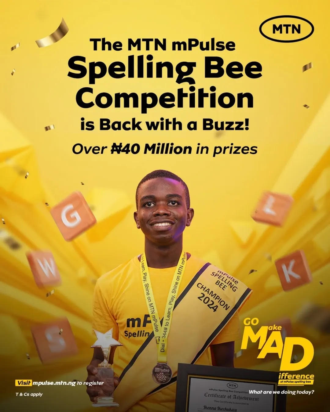 Reasons Every Young Nigerian Should Participate in the 2025 MTN mPulse Spelling Bee Olori Supergal