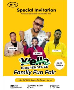 MTN Set to Light Up Independence Day with Music, Movies, and Giveaways- OLORISUPERGAL MEDIA