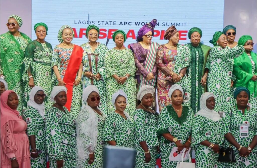 Women leaders and politicians at the APC Lagos State Women Summit 2025 in Ikeja - OLORISUPERGAL MEDIA