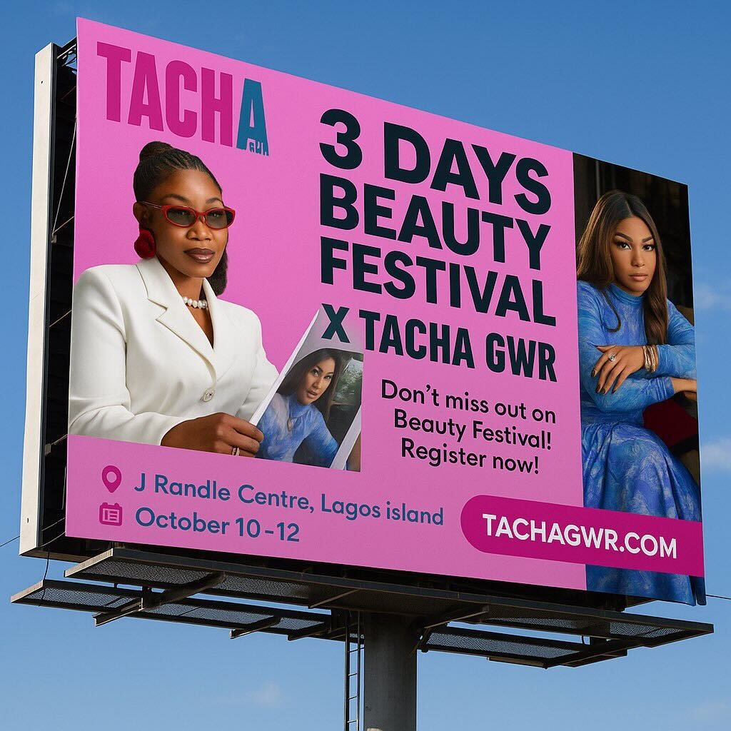 Tacha Akide announcing her Guinness World Record attempt at the upcoming Tacha Beauty Festival in Lagos- OLORISUPERGAL MEDIA