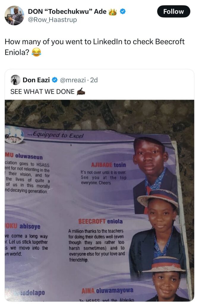 Mr Eazi’s Old Yearbook Still Causing Online Buzz as Fans Hunt Down Schoolmates-OLRISUPERGAL MEDIA