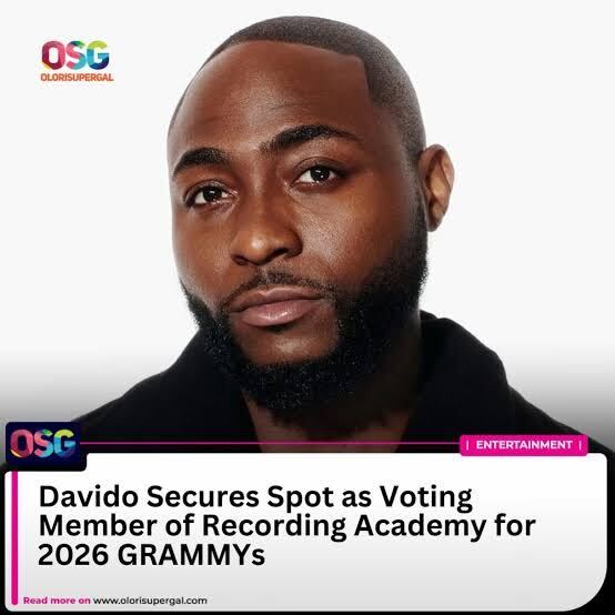 Davido Joins GRAMMY Voting Members for 2026 Awards