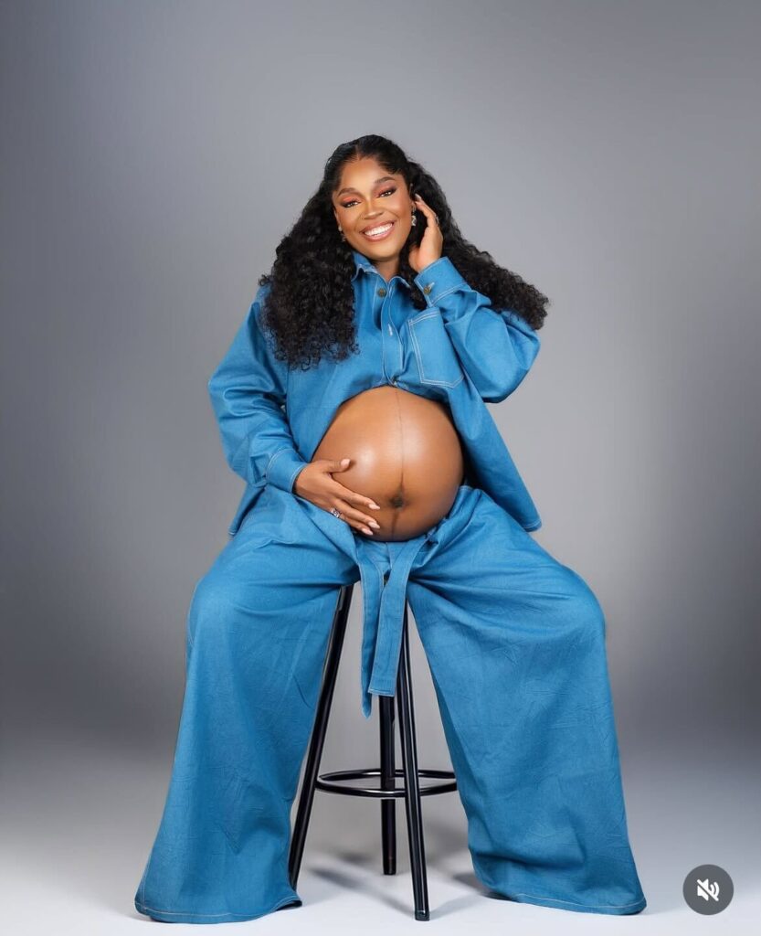  Finally the cat is out of the bag – Lucy Edet Shows Off Baby Bump- OLORISUPERGAL MEDIA 
